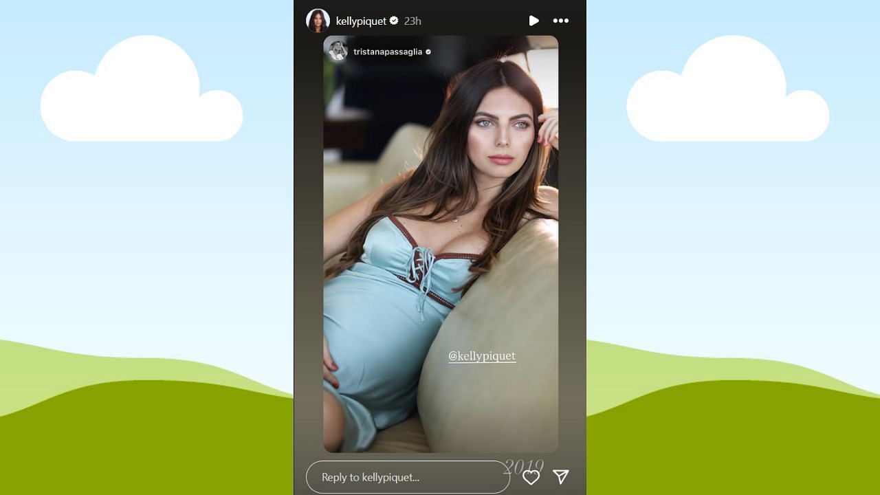 Snapshot of Max Verstappen's partner Kelly Piquet on her Stories...Credits-Instagram